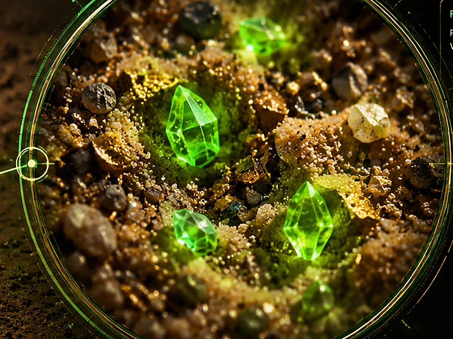100x neon green FLUX crystals