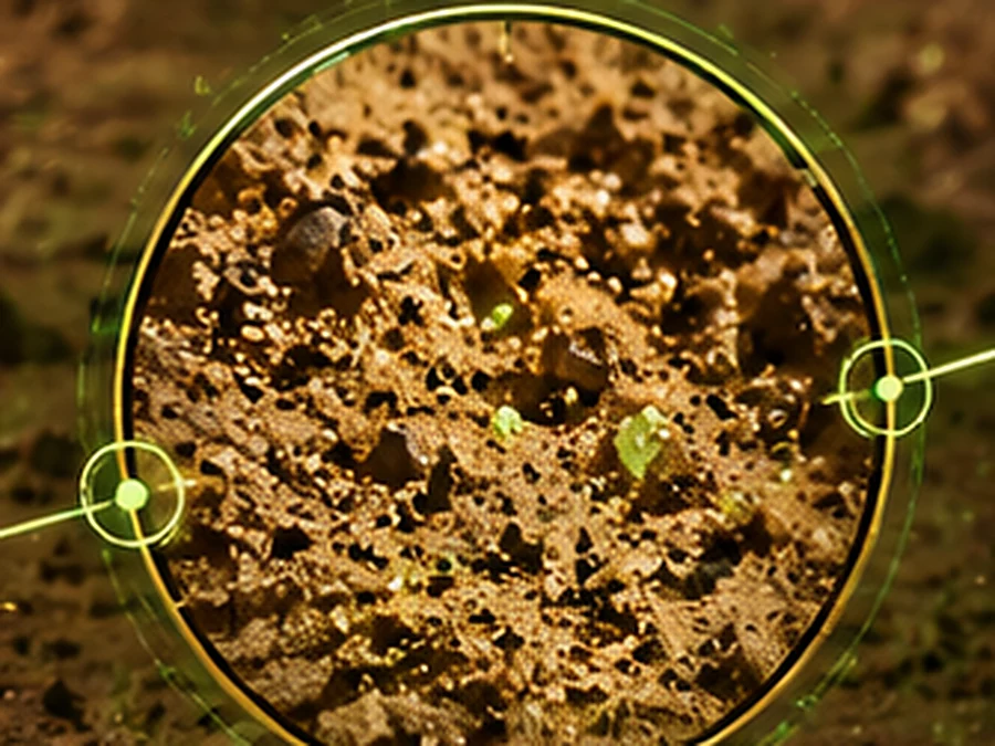 10x sand grains